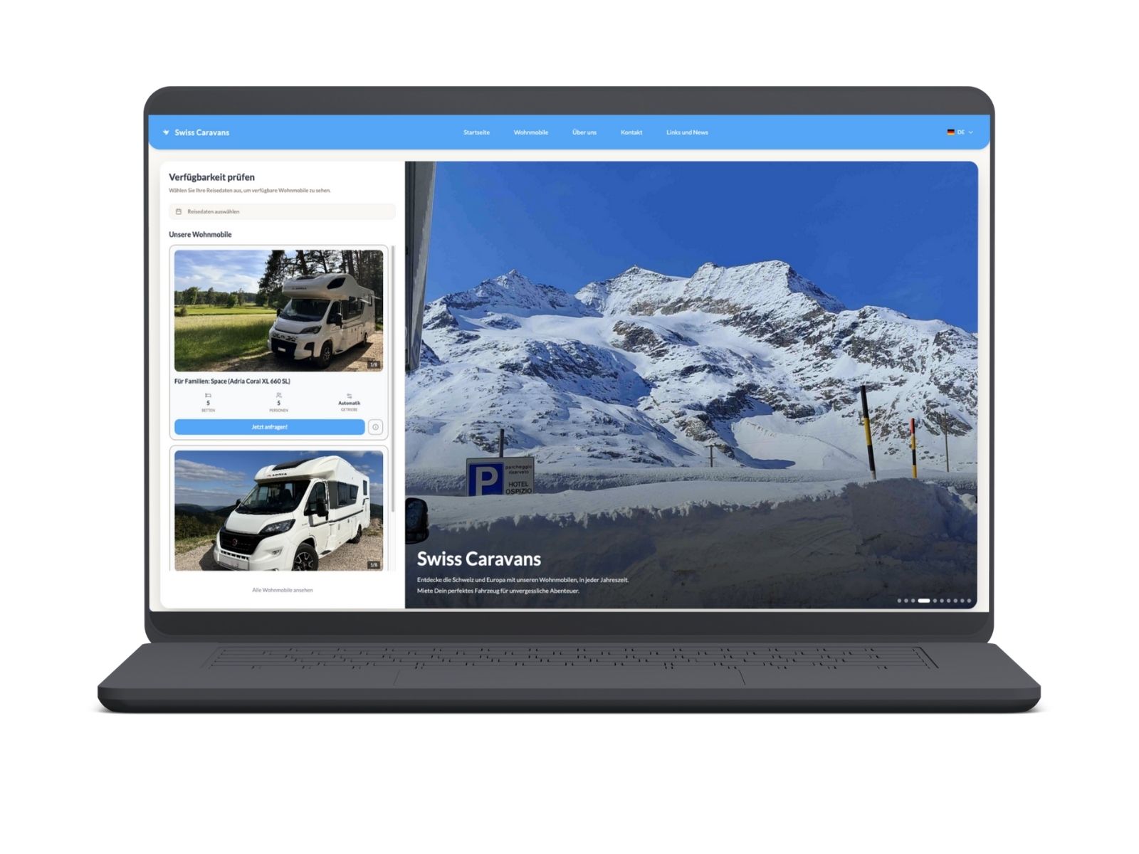 SwissCaravans Screenshot